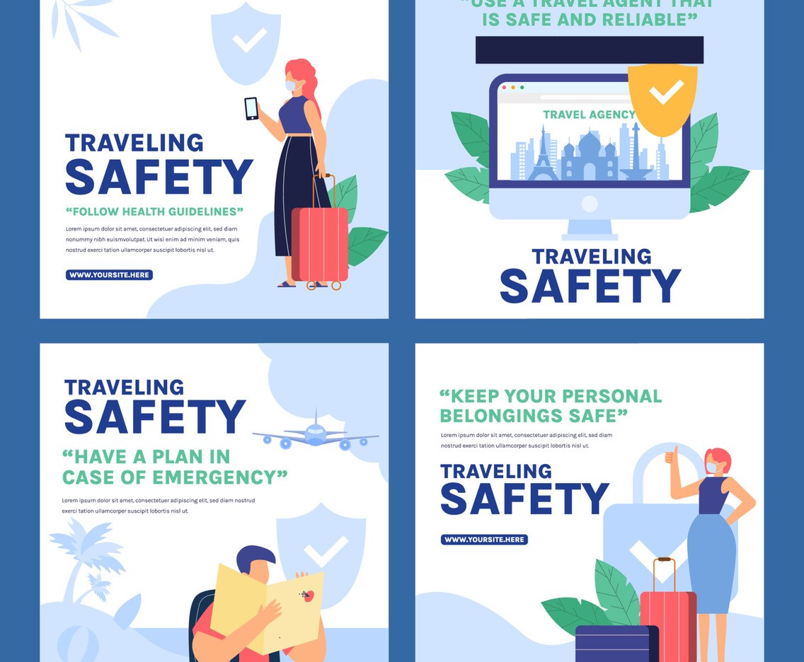 Traveling Safety Social Media Template