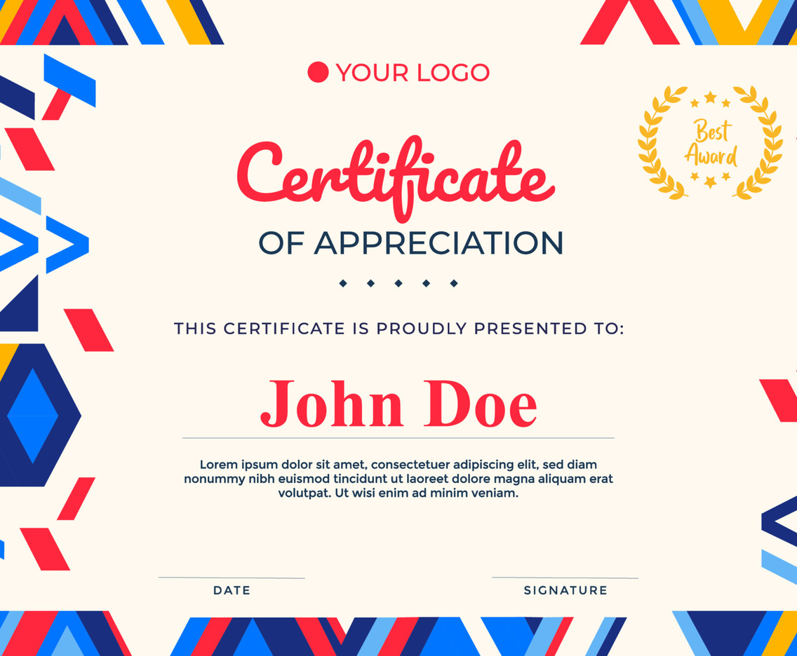 Abstract Geometric Certificate Concept