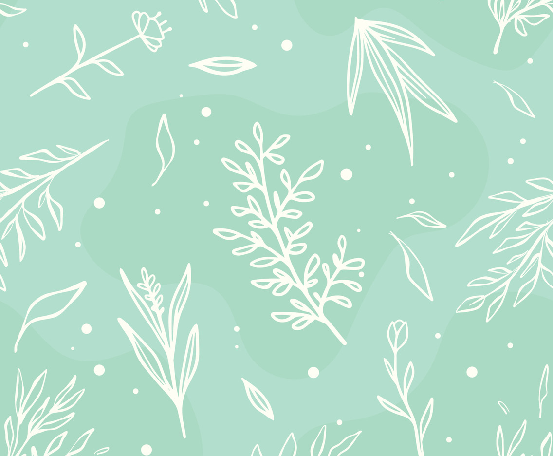 Hand Drawn Floral Doodle Seamless Pattern Background