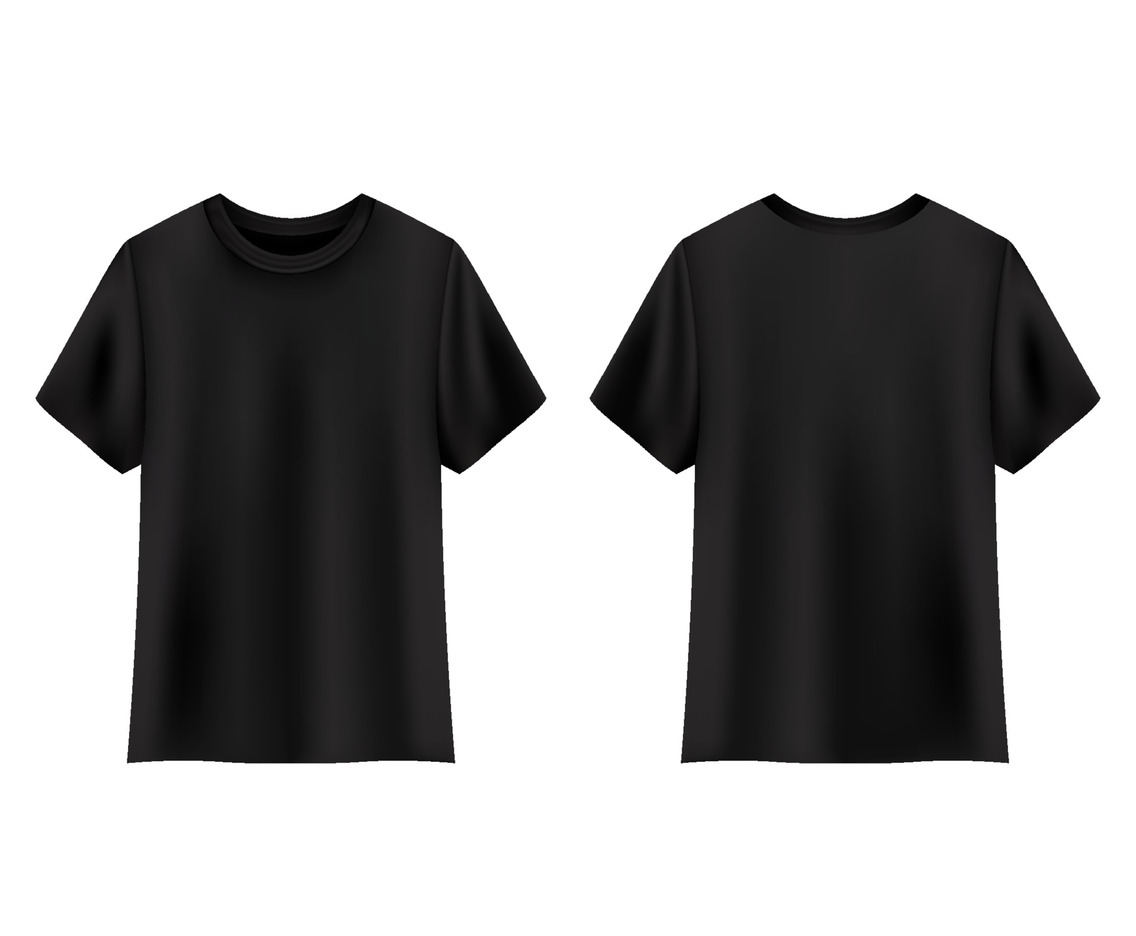 Realistic 3D Black Tshirt Mock Up