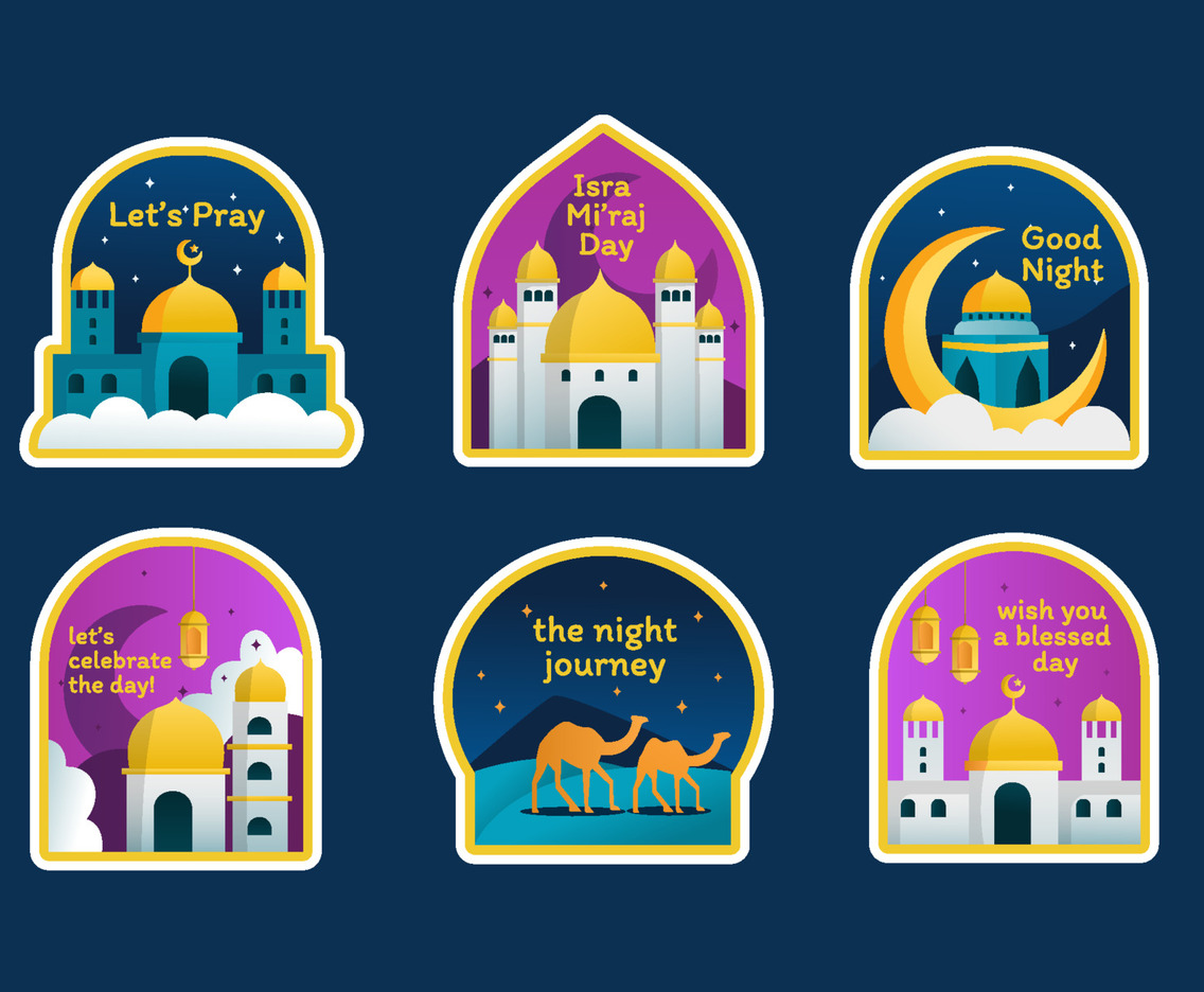 Israj Miraj Sticker Set