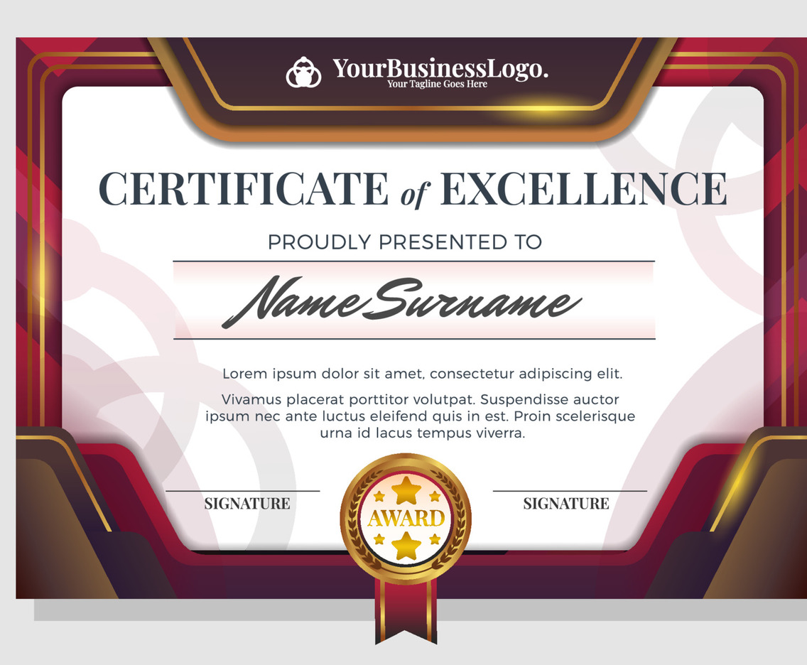 Professional Certificate of Excellence for Best Award