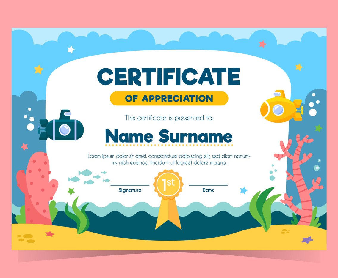 Certificate Template for Kids