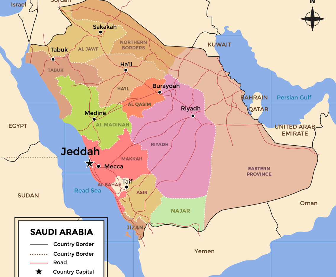 Saudi Arabia Map