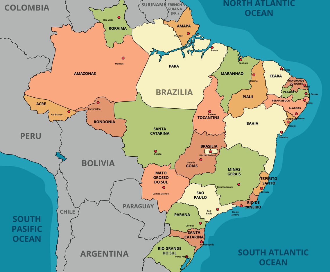 Country Map Brazil