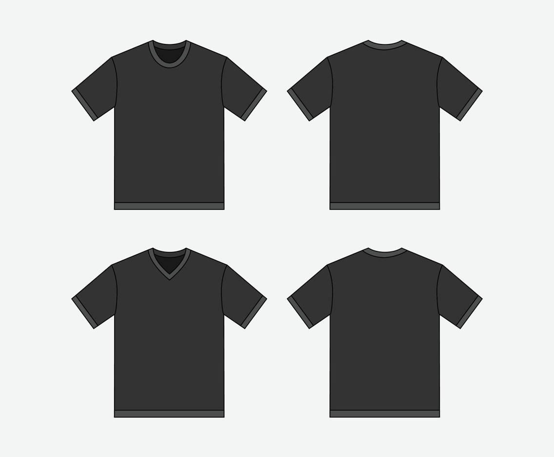 Mock Up Tshirt Black