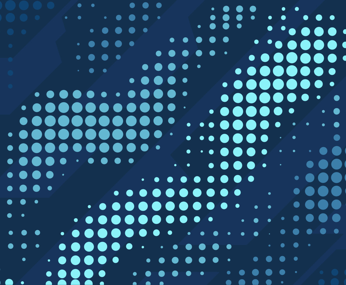 Halftone Style in Blue Color