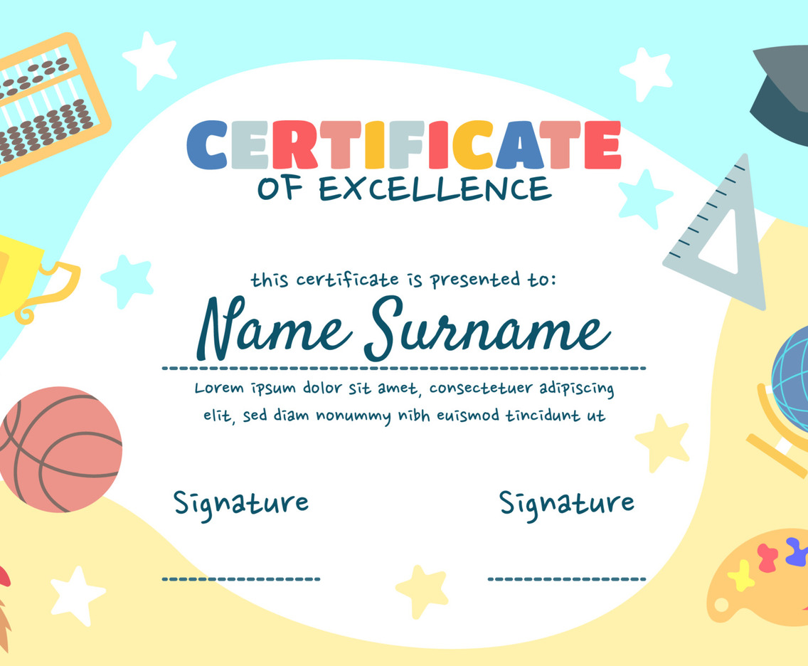 Colorful Fun Certificate for Children