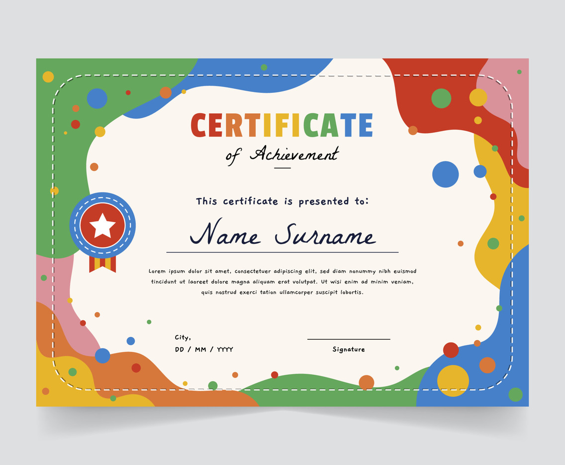 Children Certificate Template