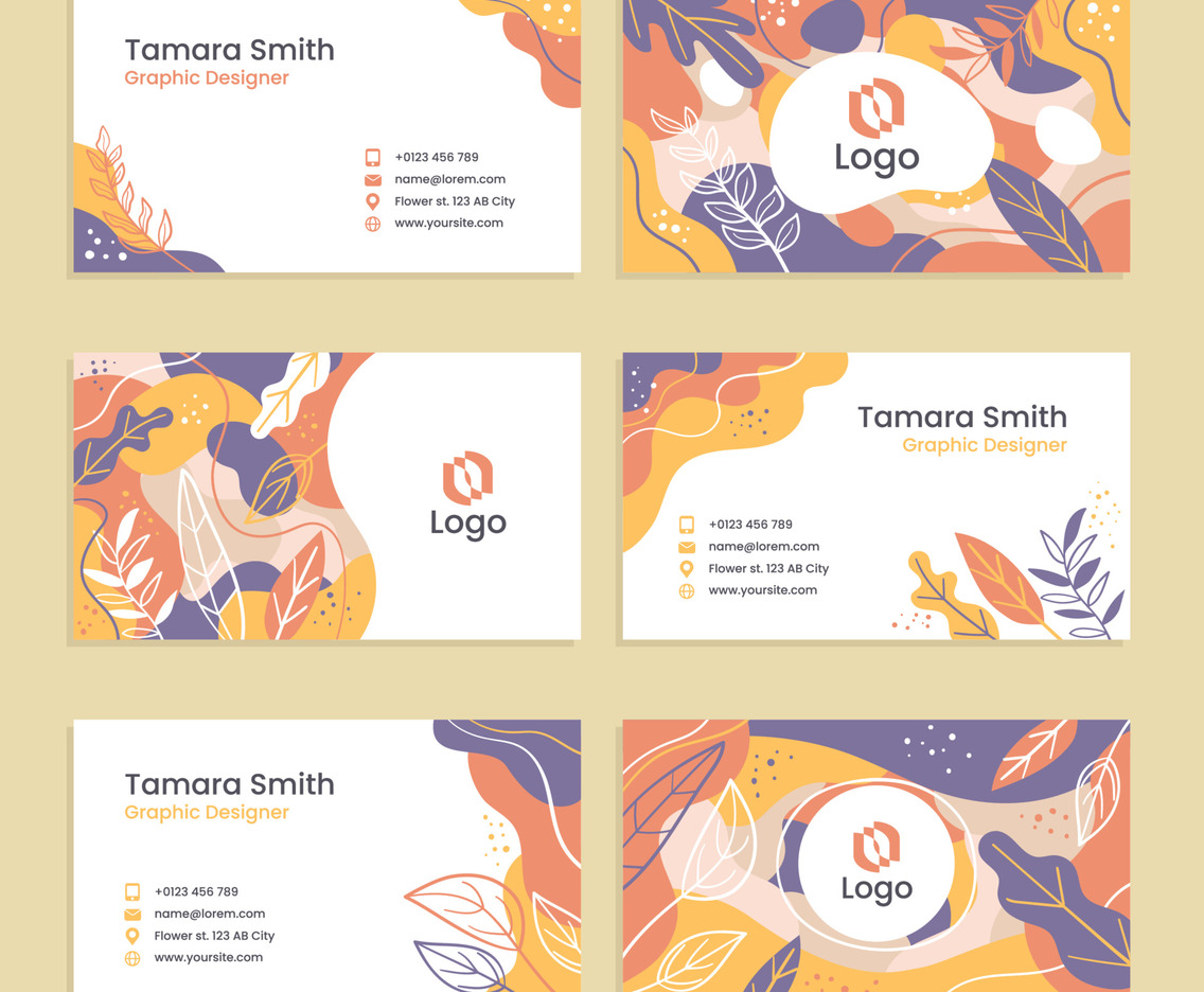 Business Card Essential Flat Design Template