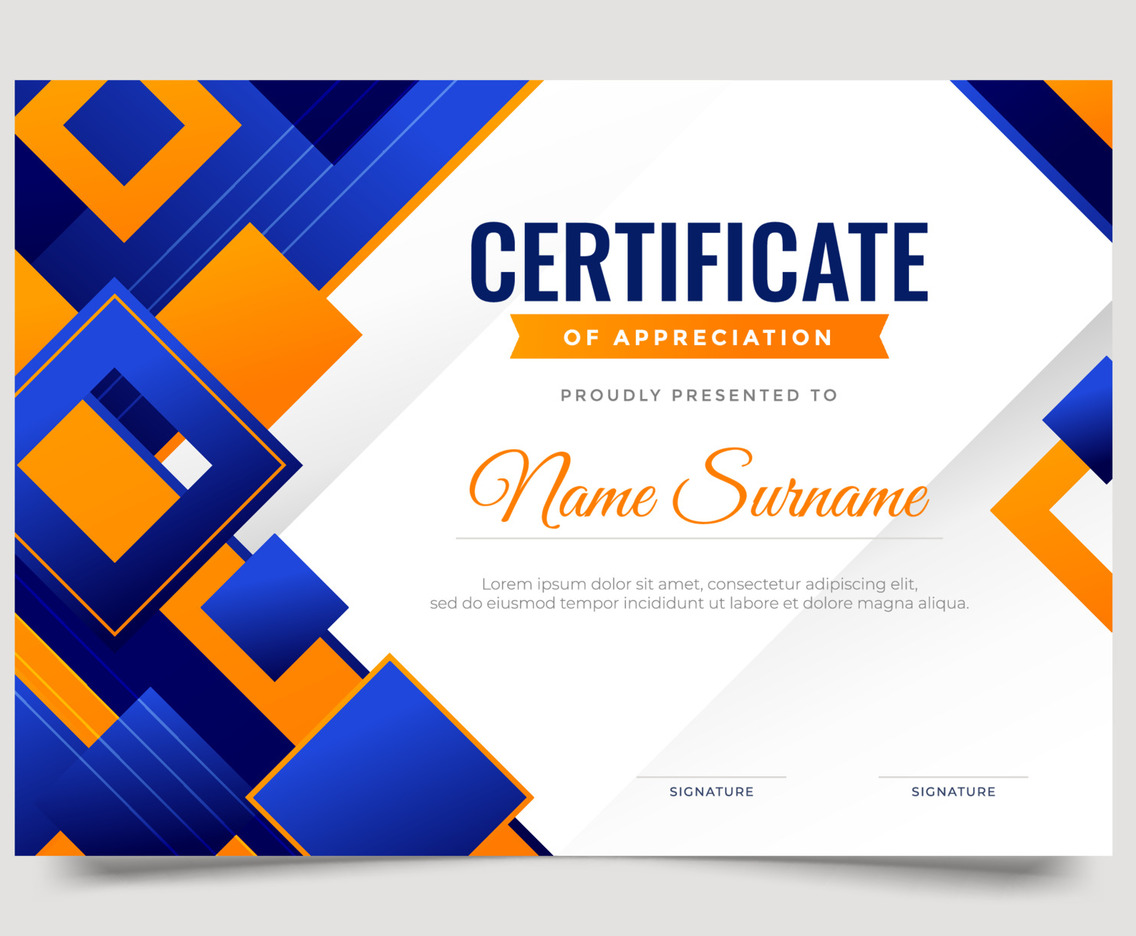 Certificate of Appreciation Template
