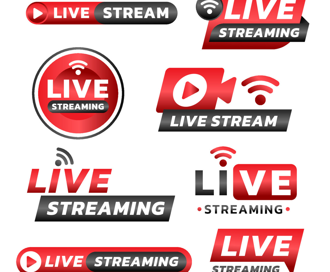 Set of Live Streaming Badges