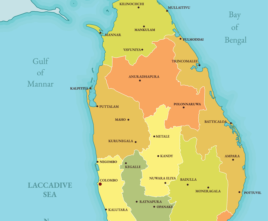 Map of Sri Lanka