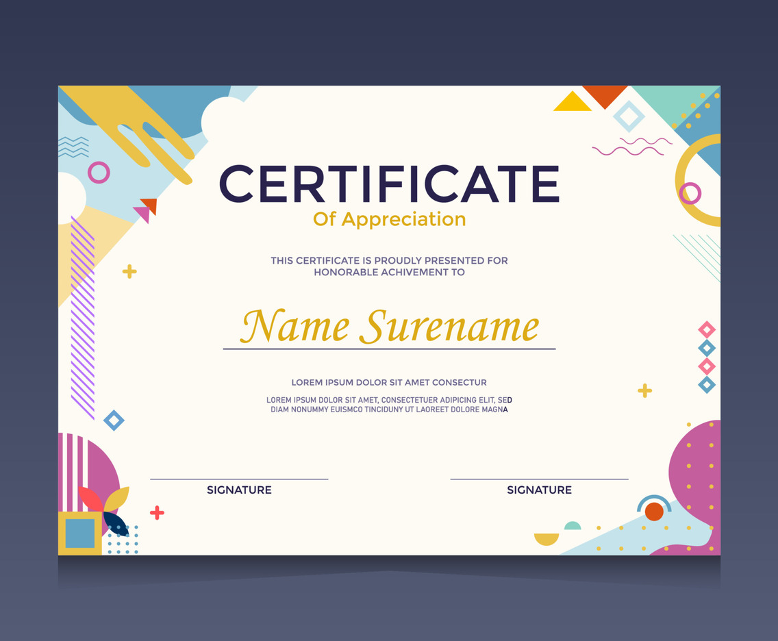 Certificate of Appreciation Template
