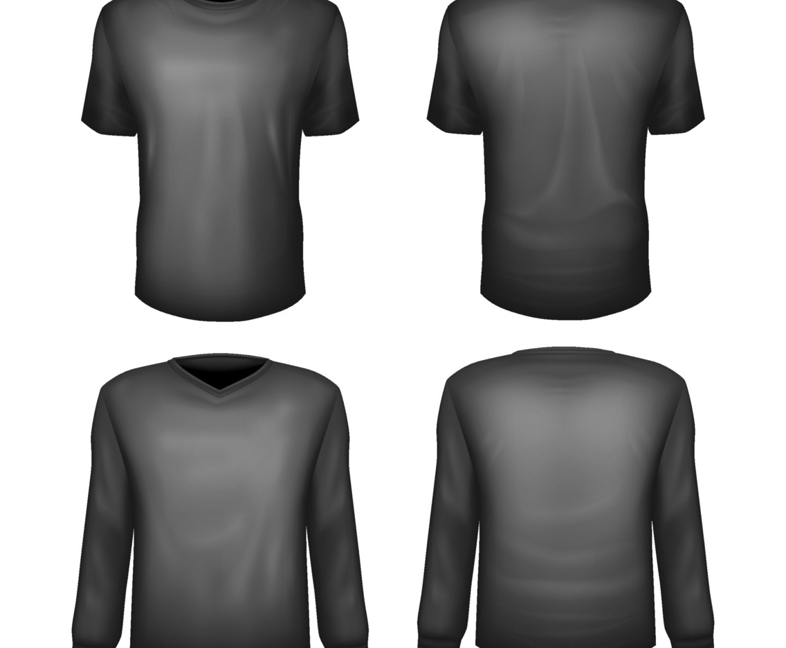 Black 3D T-shirt Mock Up