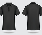 3D Black Polo Shirt Mock Up