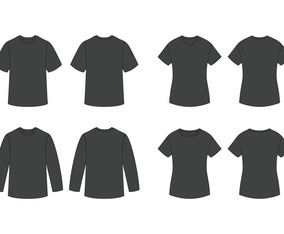 Outline T-Shirt Black Collection