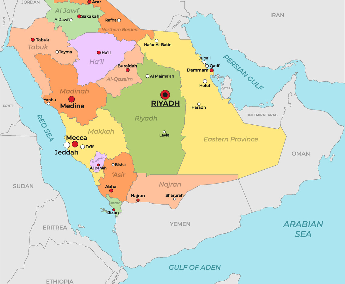 Saudi Arabia Map