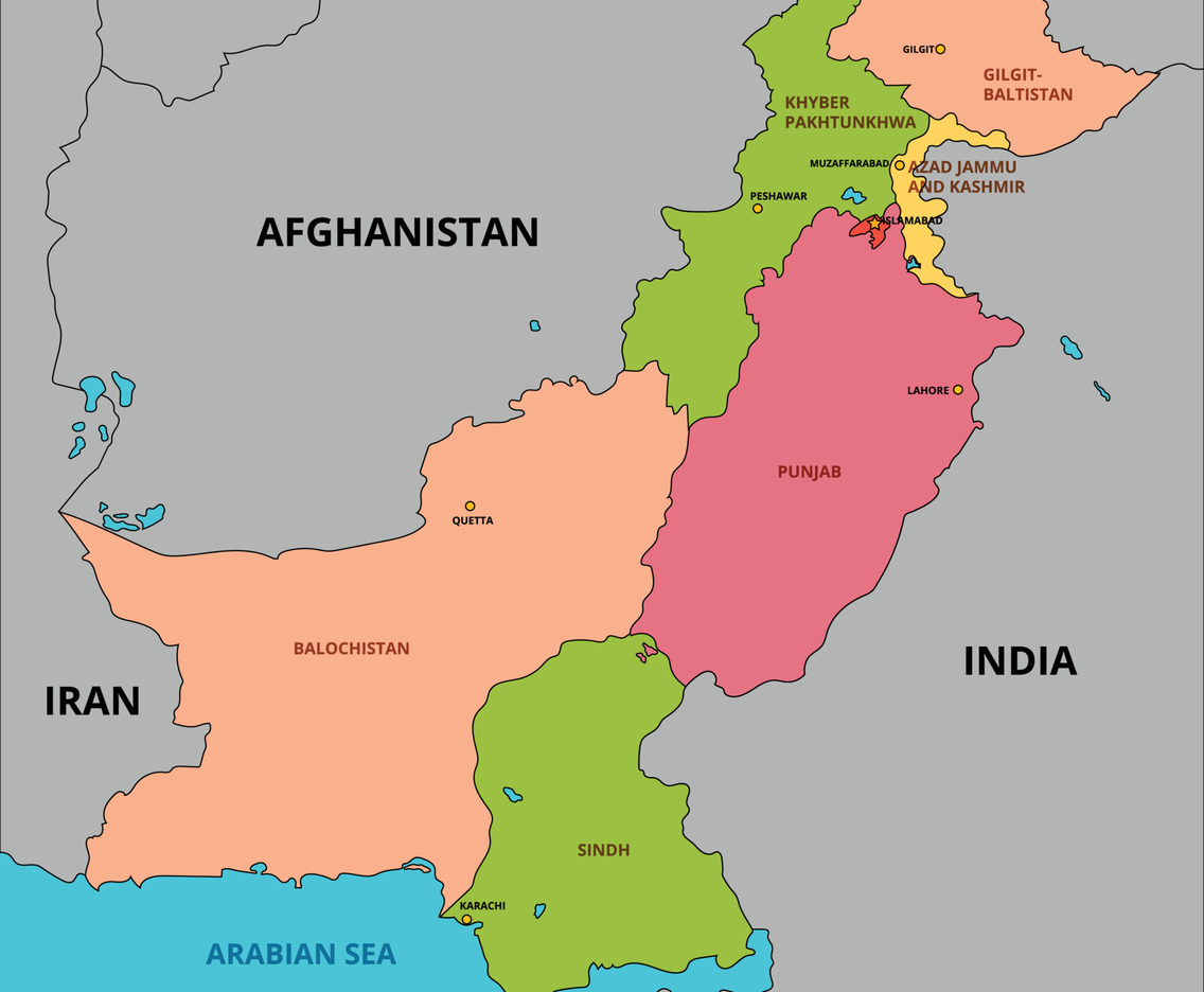 Country Map Pakistan