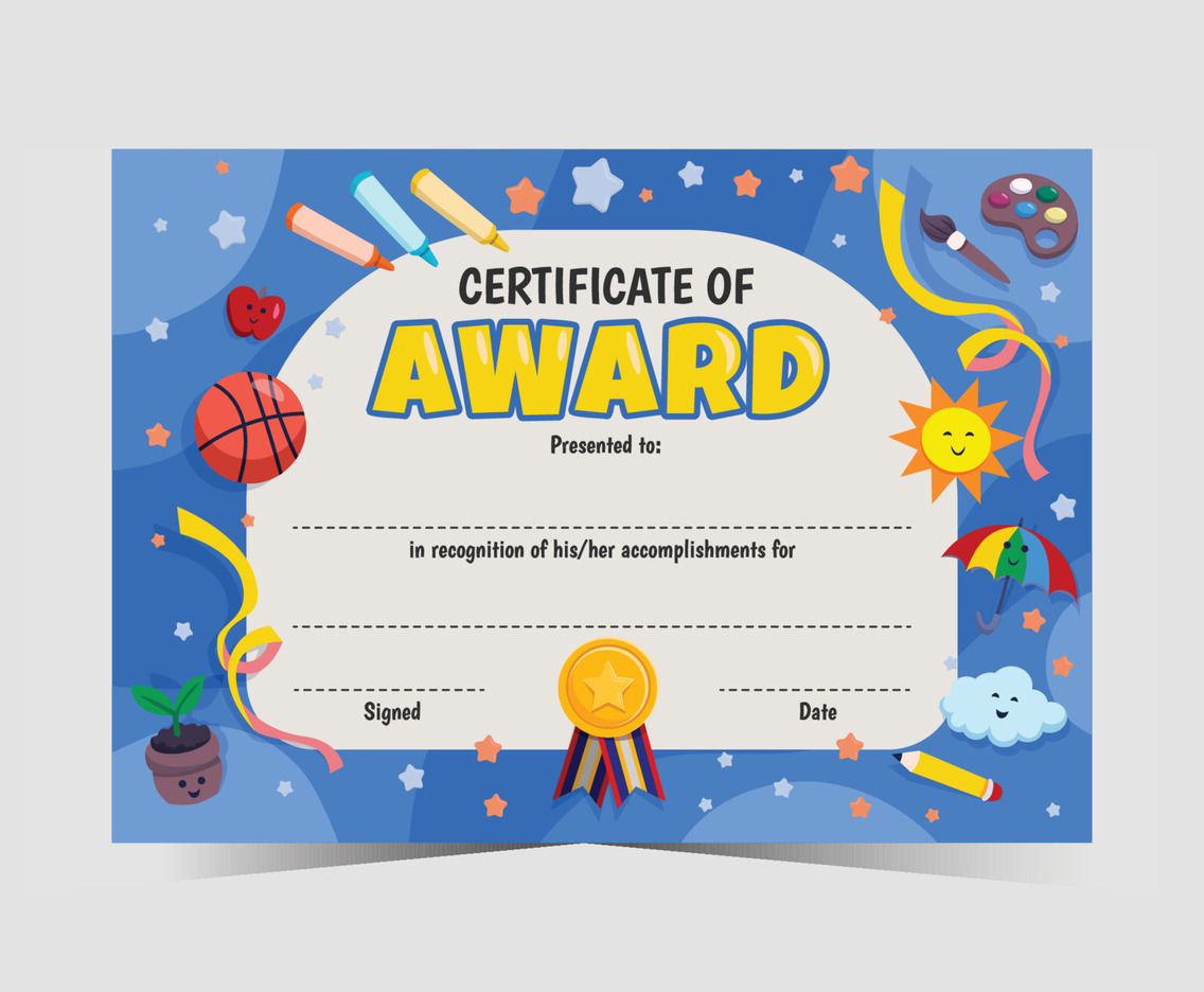 Fun Children Certificate Template
