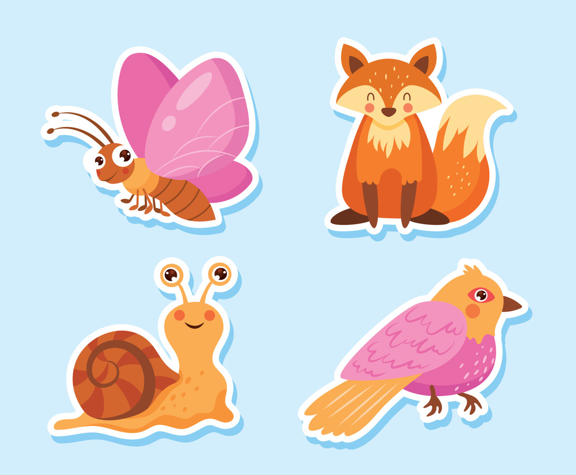 Spring Cute Animal Sticker