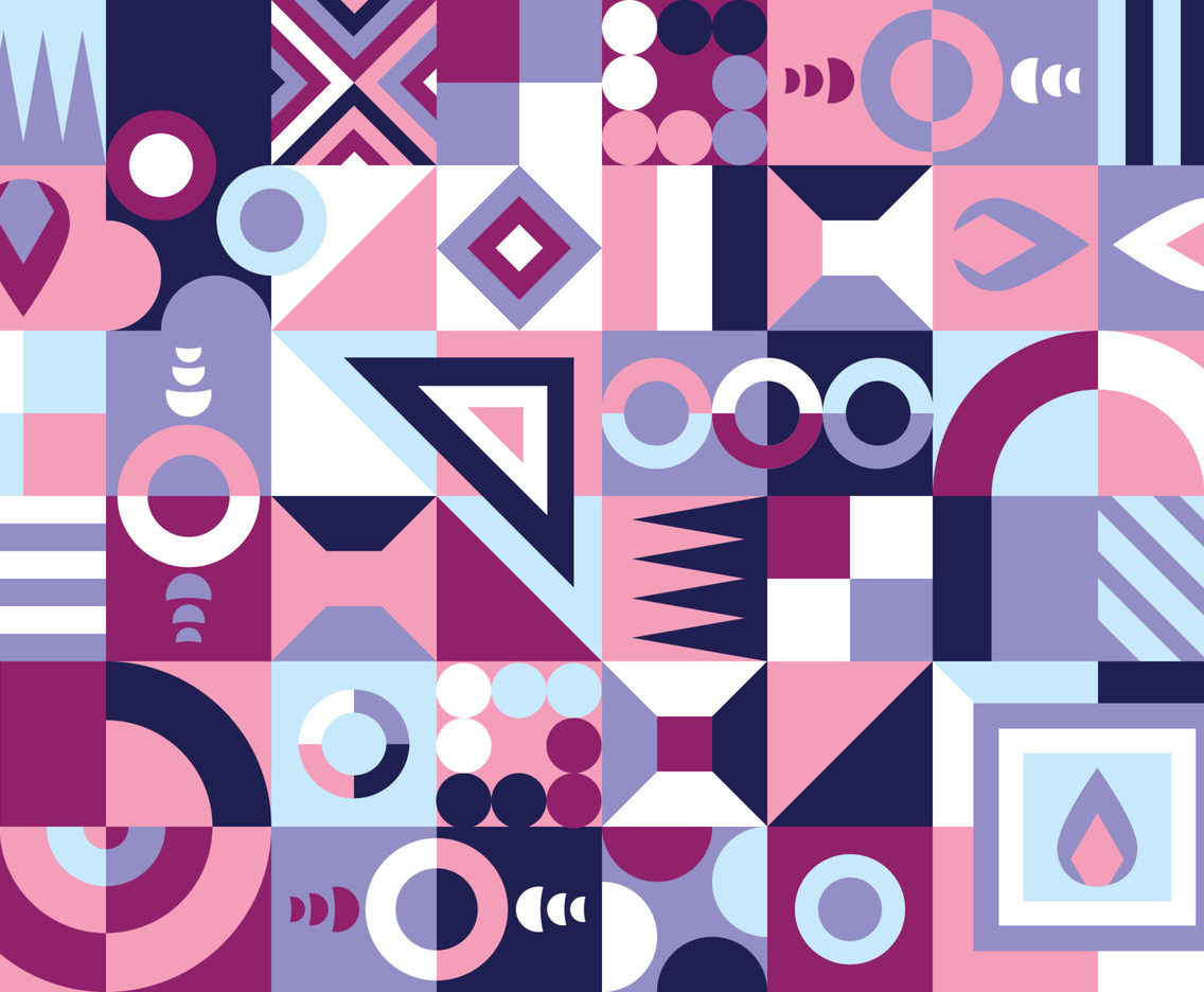 Colorful Geometric Seamless Pattern