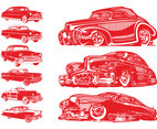 Vintage Cars Set