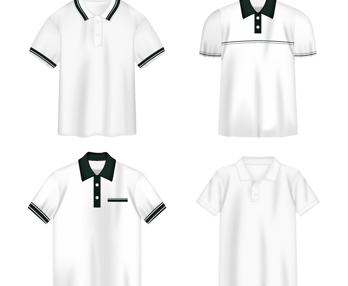 Set of Polo Shirt in 3D Mockup