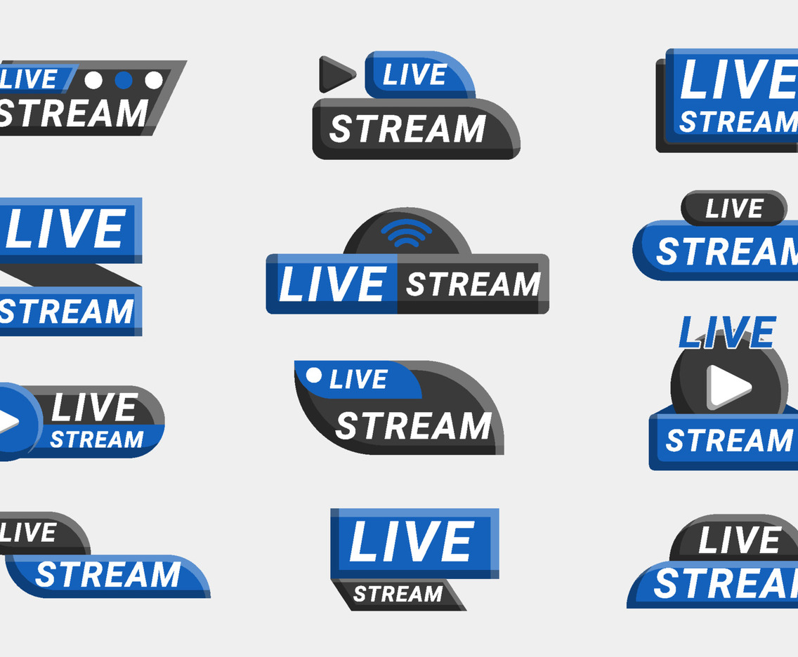 Live Streaming Badge Collection
