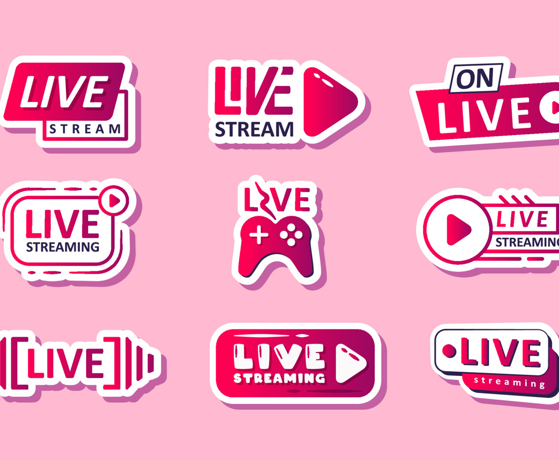 Live Stream Badge Set