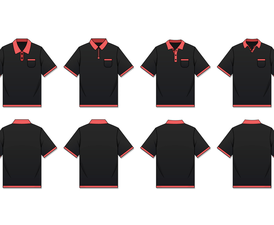 Black Polo With Outline