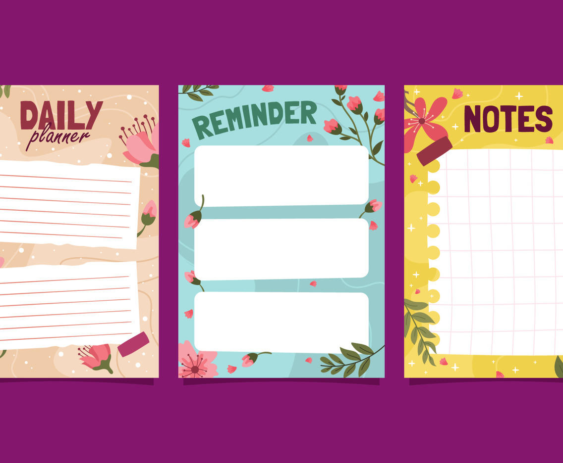 Peach Blossom Journal Template