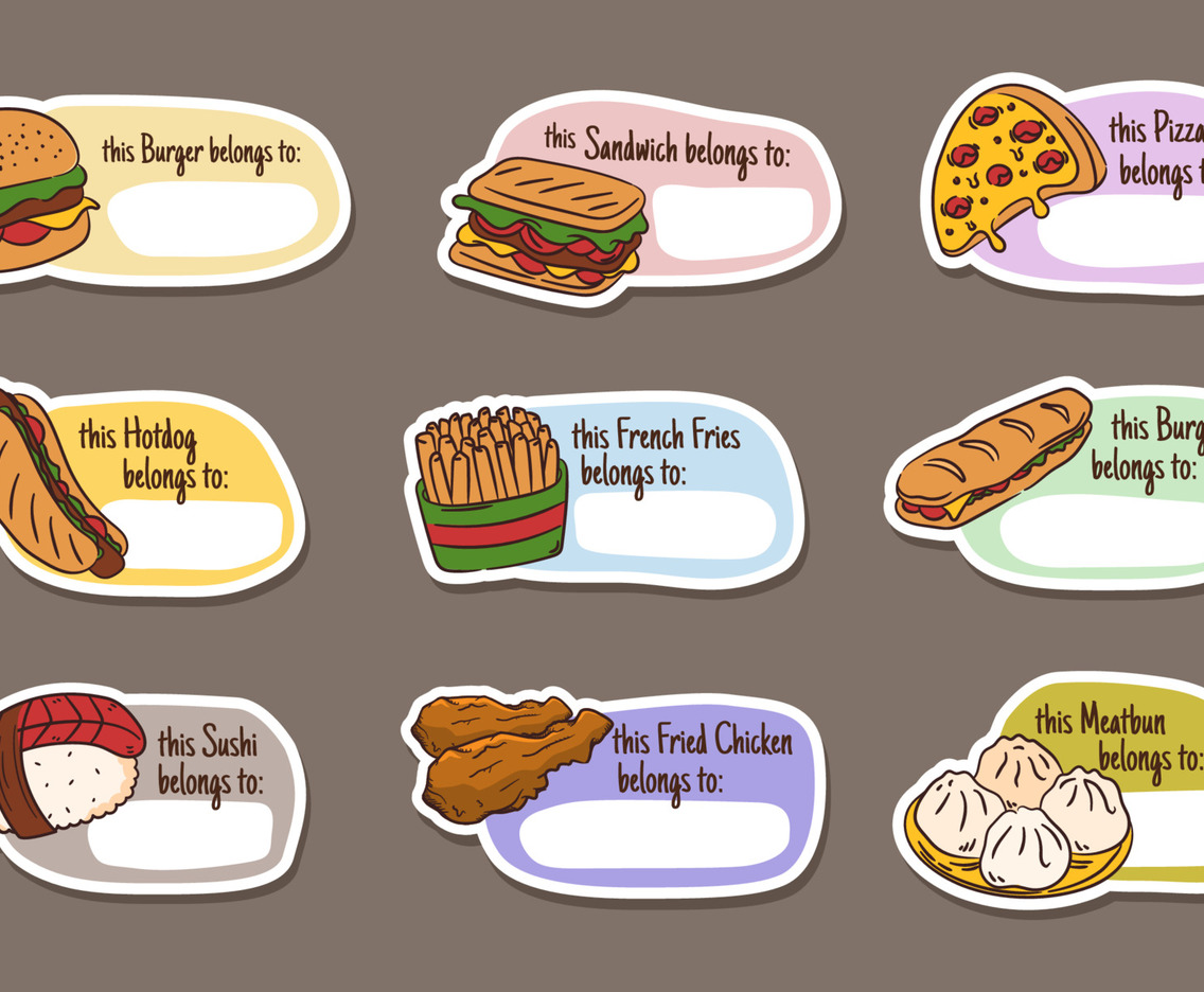 This Food Belongs To Sticker Set