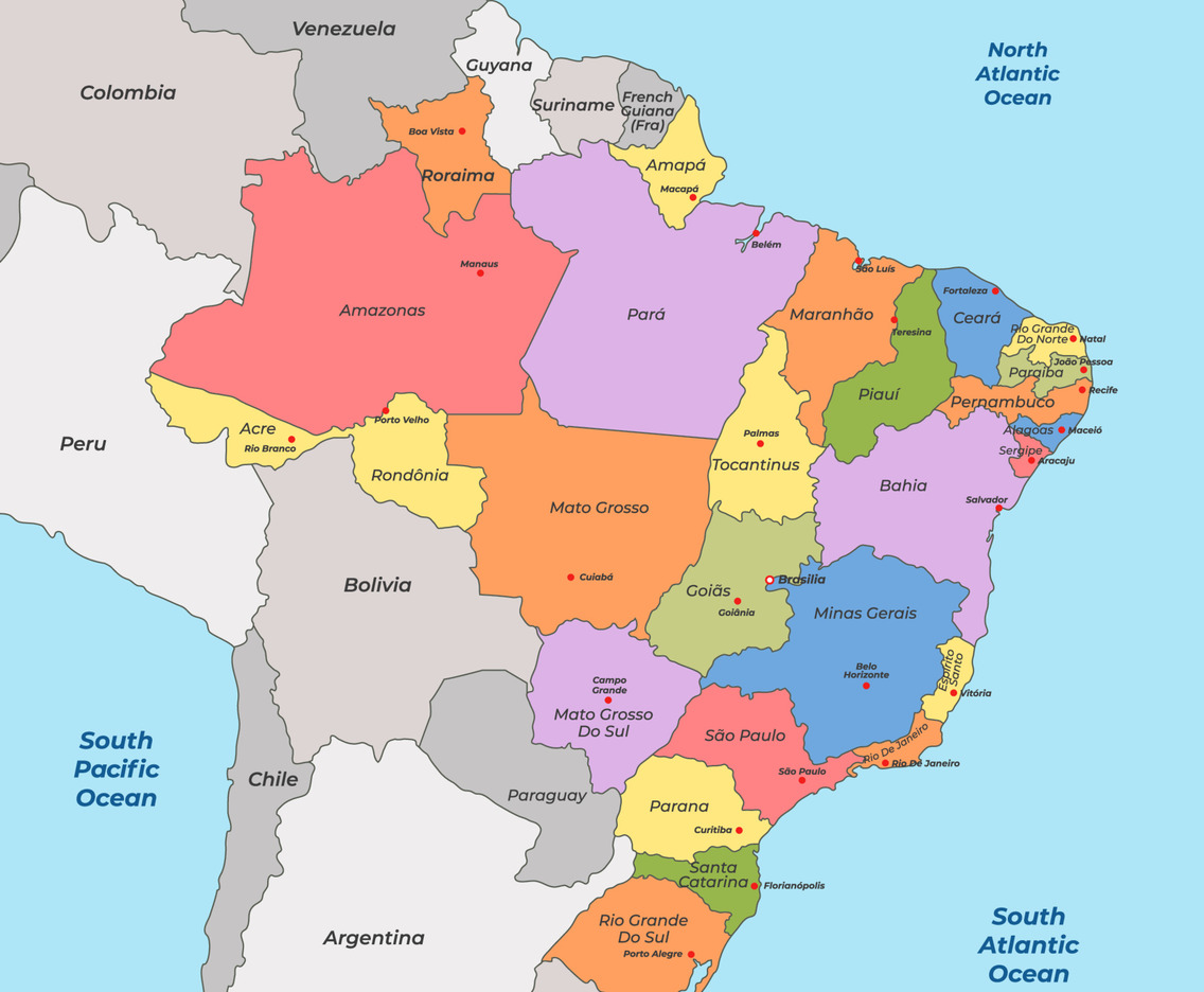 Brazil Country Map