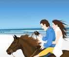 Horse Riders on Beach
