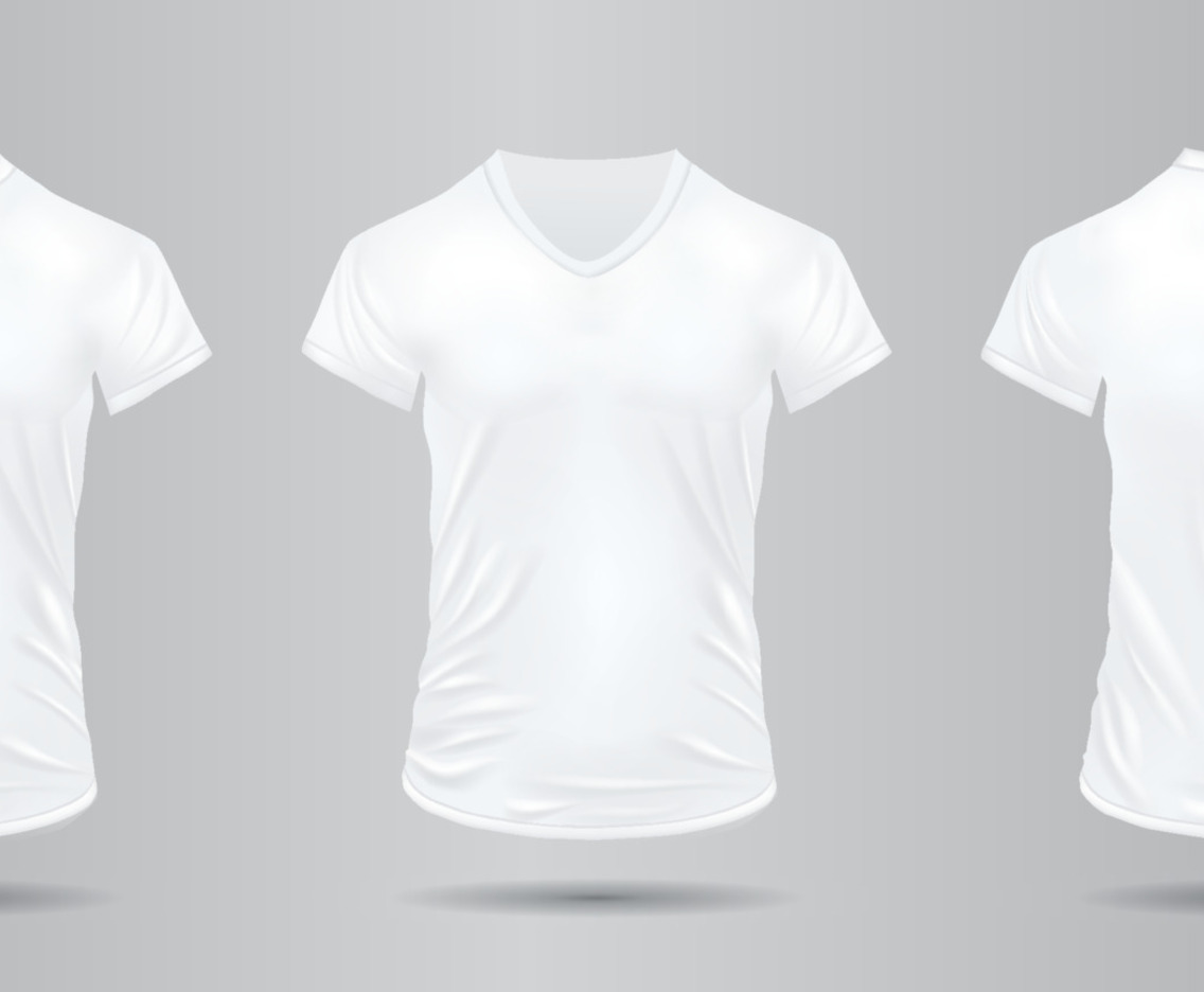 White 3D T-shirt Mock Up