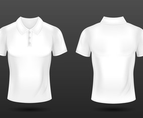 3D White Polo Shirts