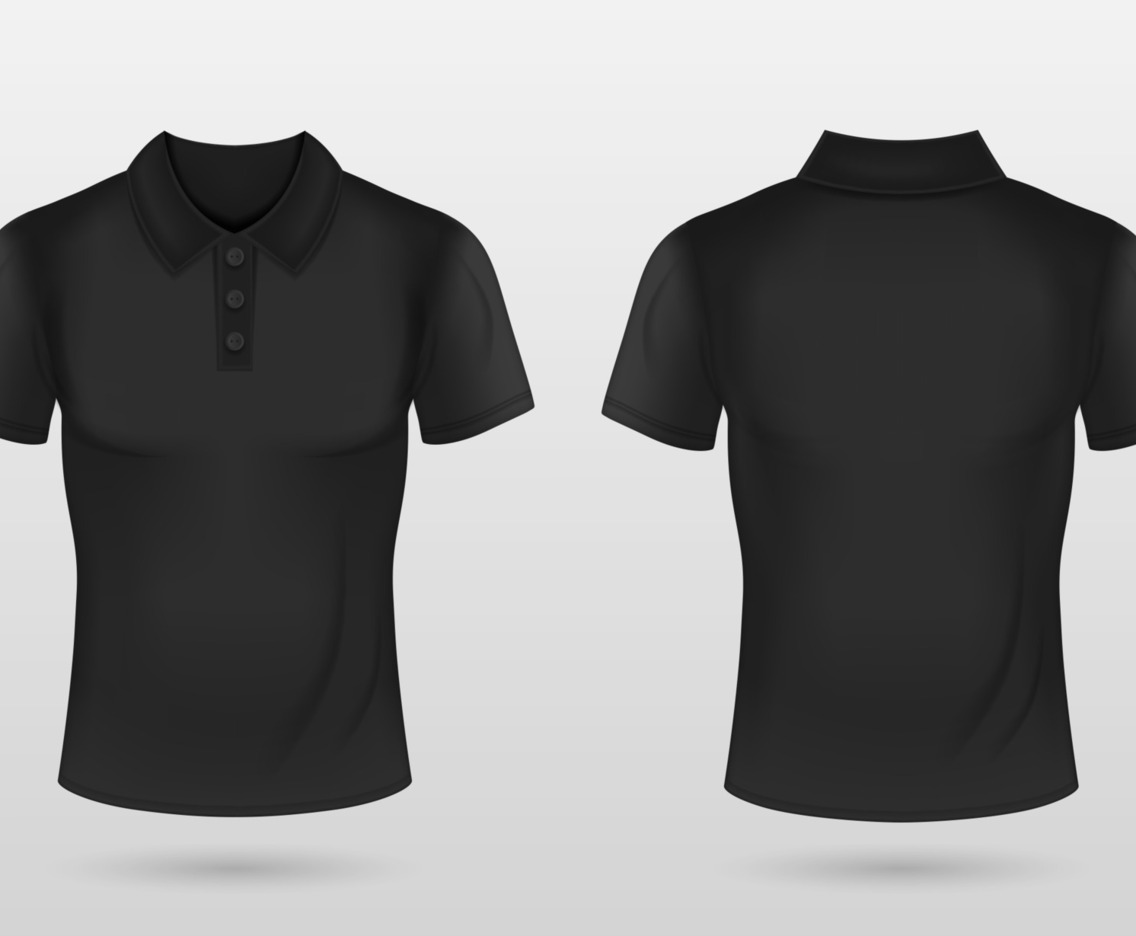 3D Black Polo Shirts
