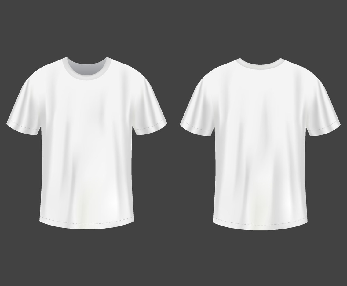 3D T-Shirt White Mock up Design