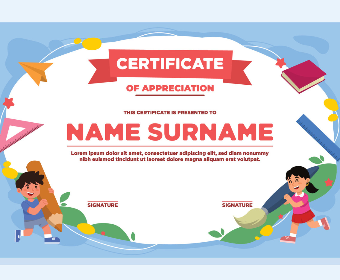 Fun Children Certificate Design Background