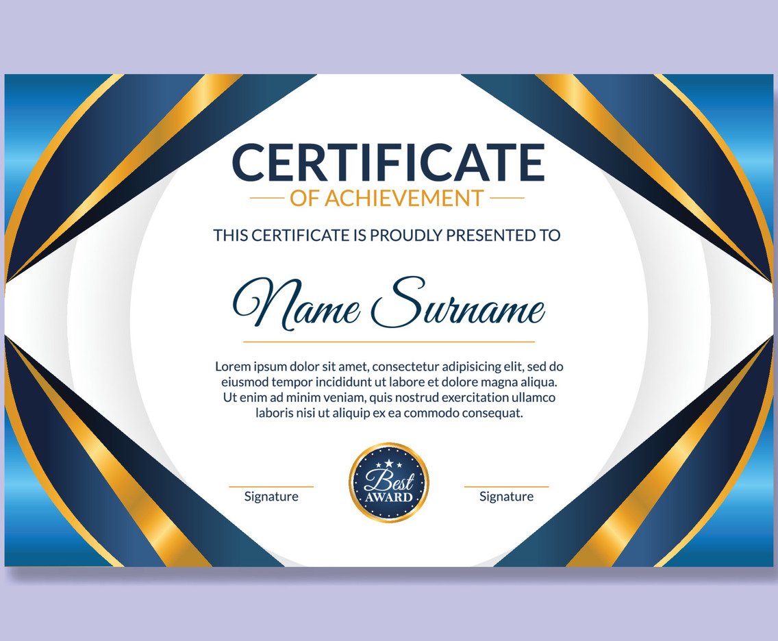 Certificate of Achievement Template