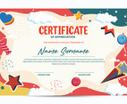 Colorful Fun Certificate for Kids Template