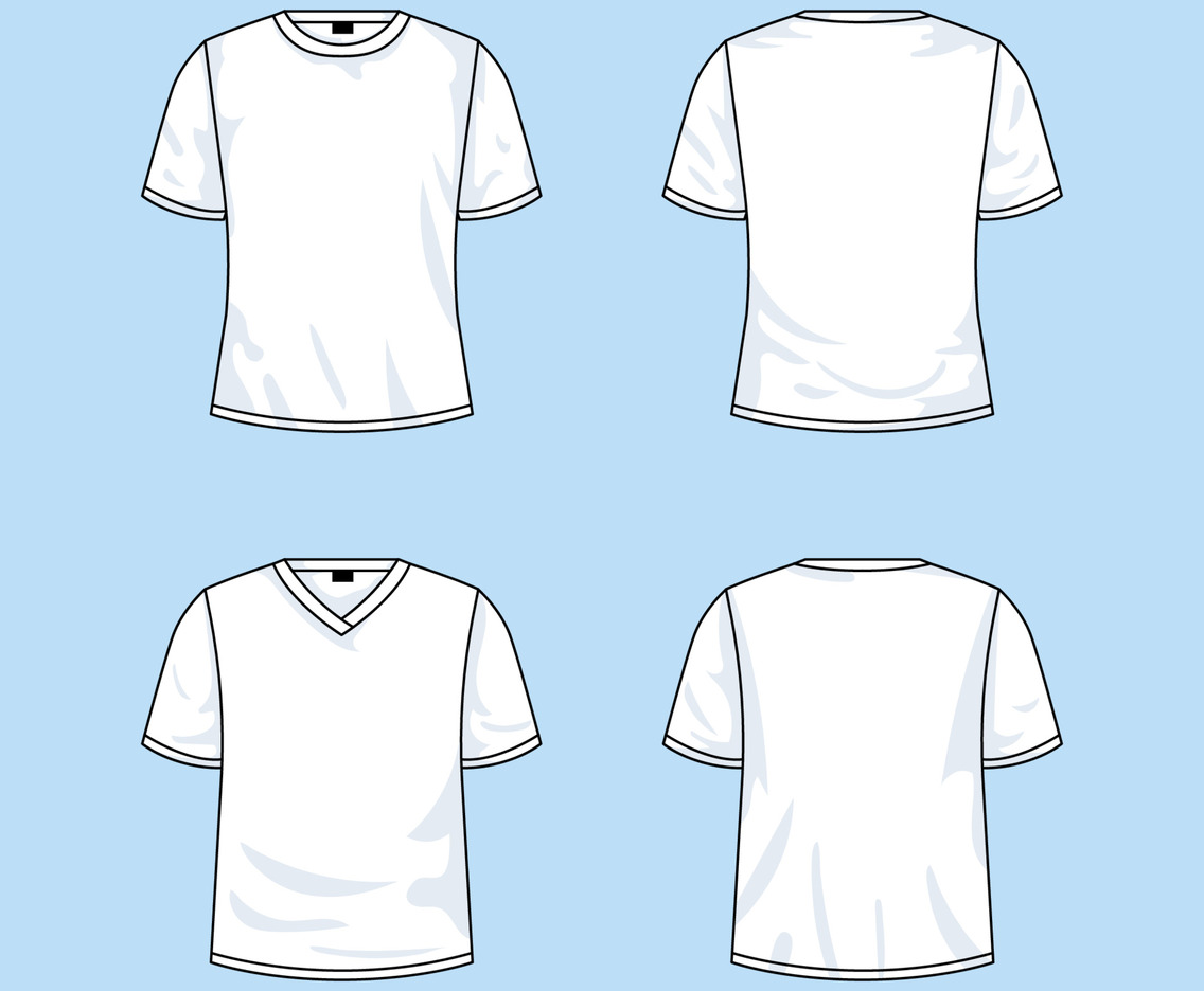 Outline White T-Shirt Mock Up