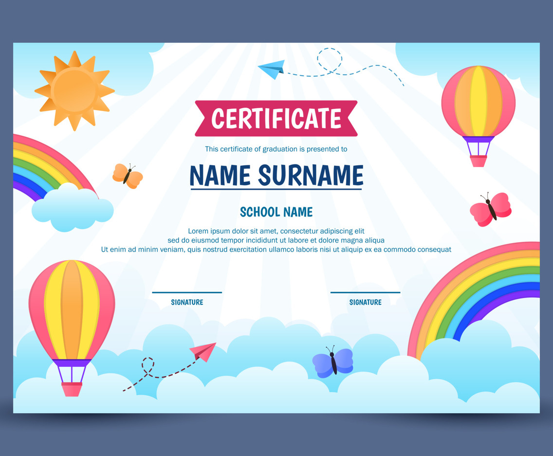 Children Certificate Template