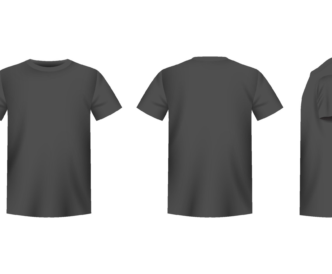 Realistic Black Tshirt Mock Up