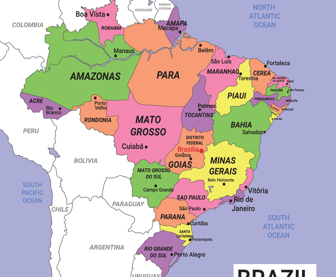 Map of Brazil