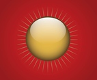 Gold Sun Button