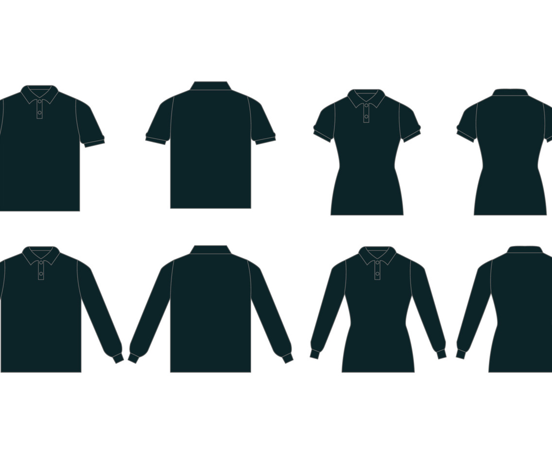 Black Polo T-Shirt Concept