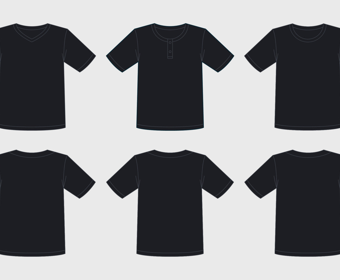 Black Outline Tshirt