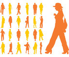 People Silhouettes Set